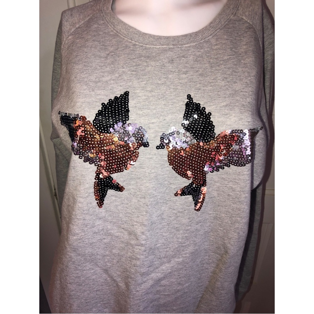 Sugarhill Boutique Sequin Bird Sweatshirt